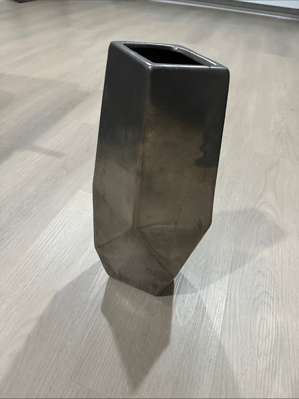 14” Silver Vase or Decor
